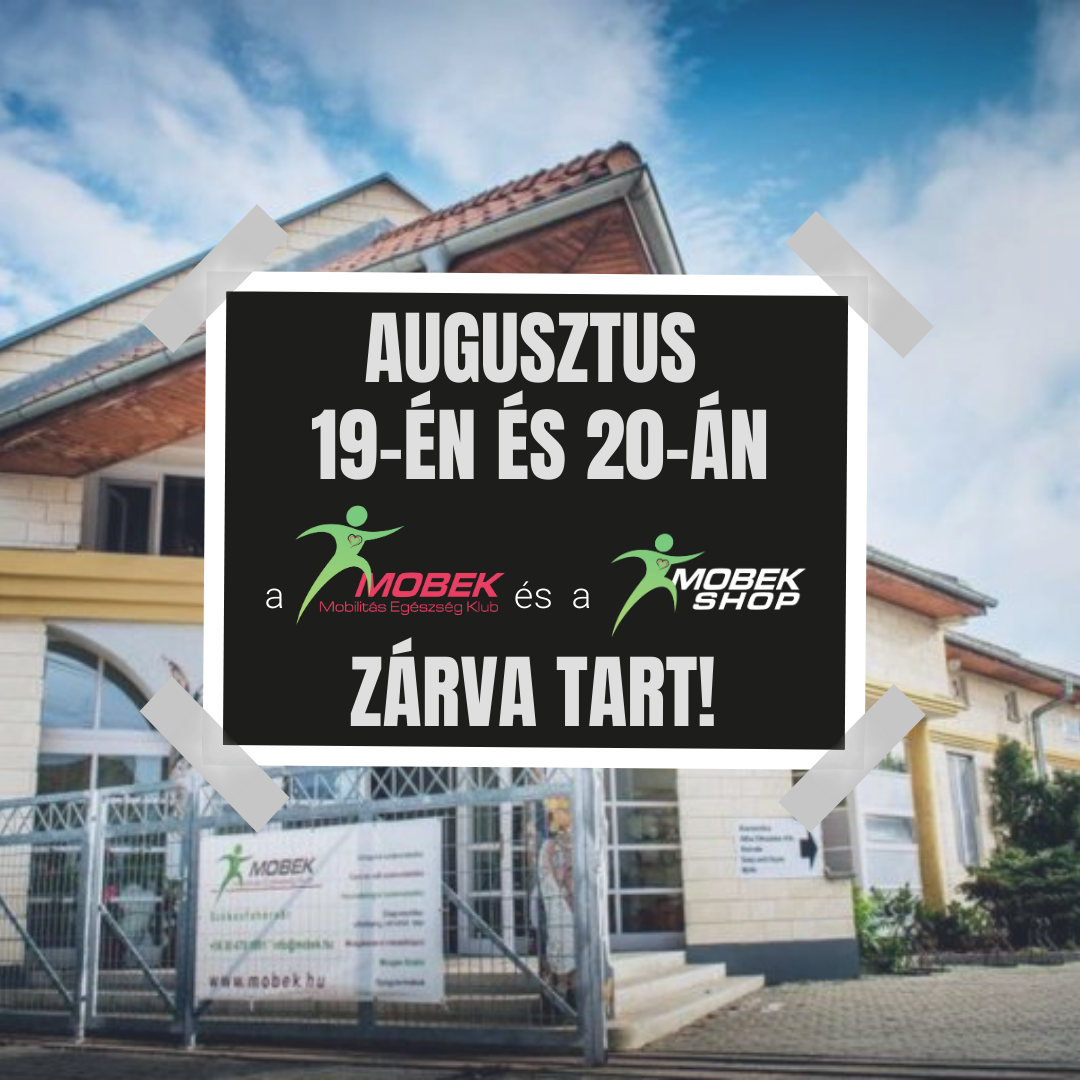 Augusztus 19-én és 20-án zárva leszünk!